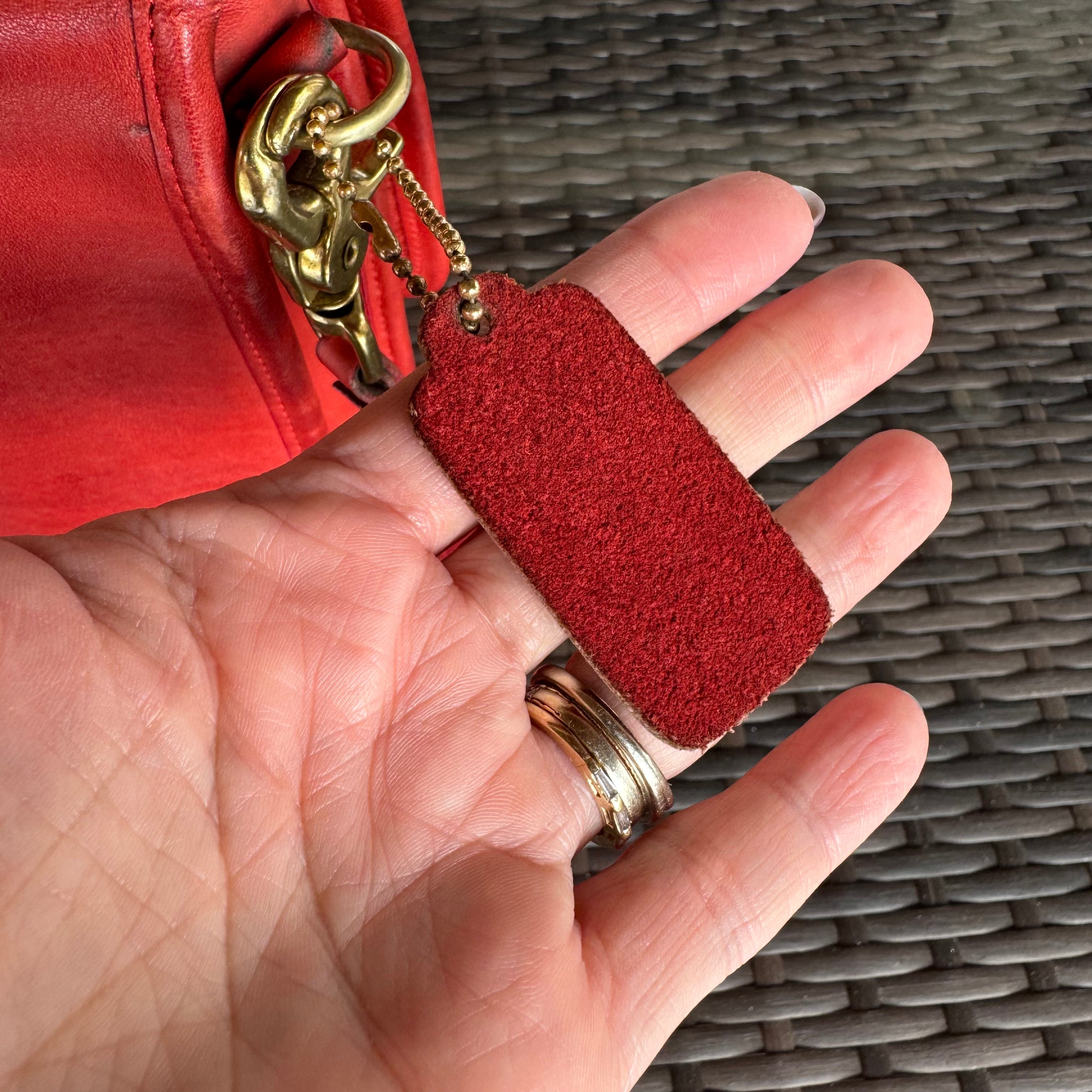 Vintage Coach Red Station Bag 5130🍬⚡