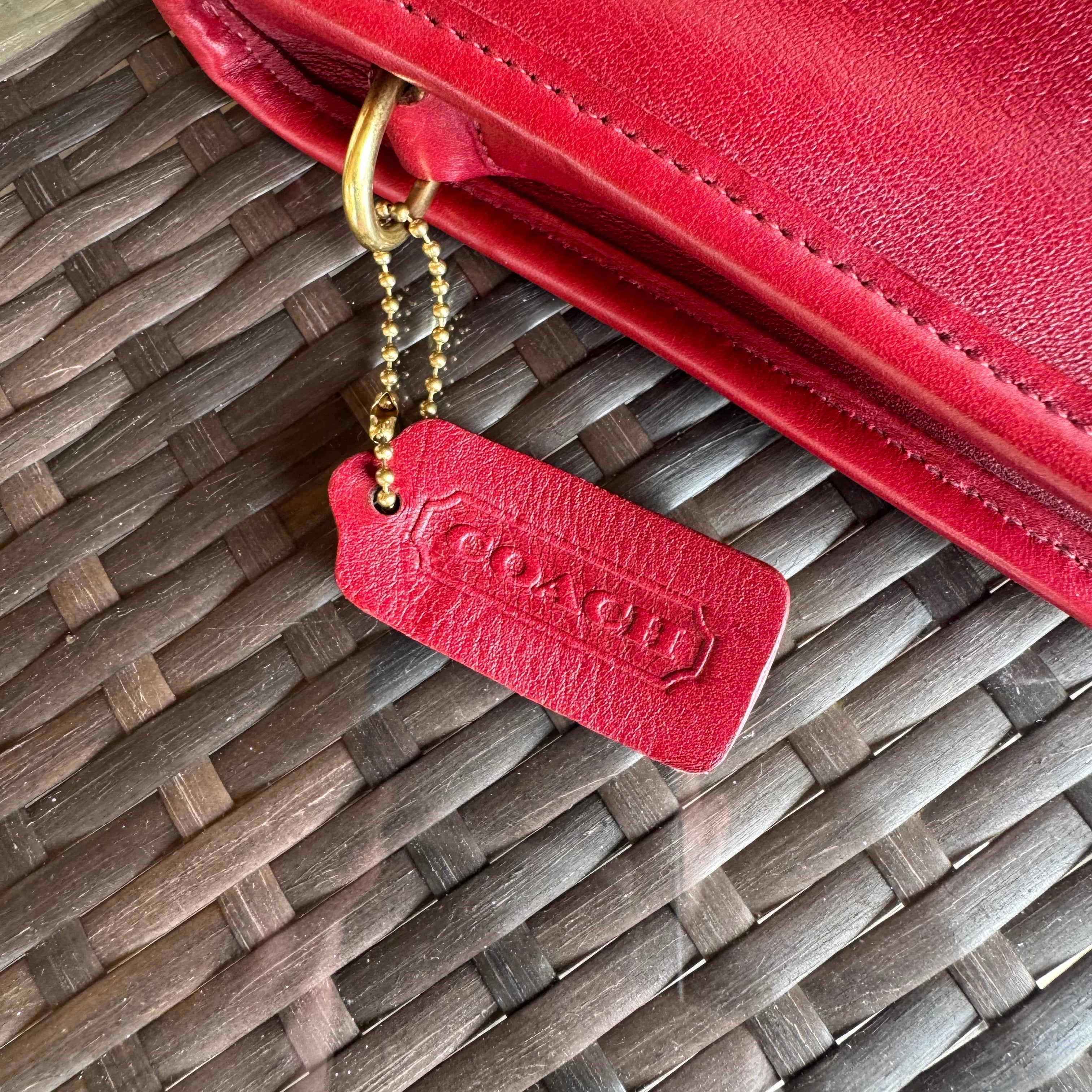 Vintage Coach Red Basic Bag 9455🍎🔥