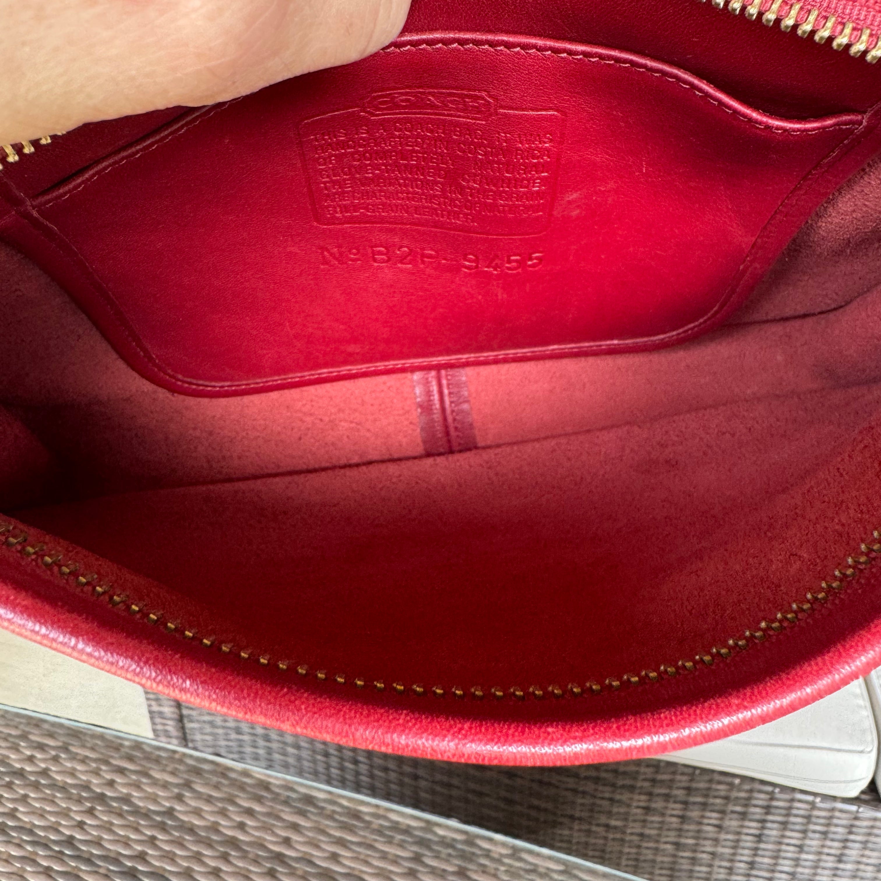 Vintage Coach Red Basic Bag 9455🍎🔥