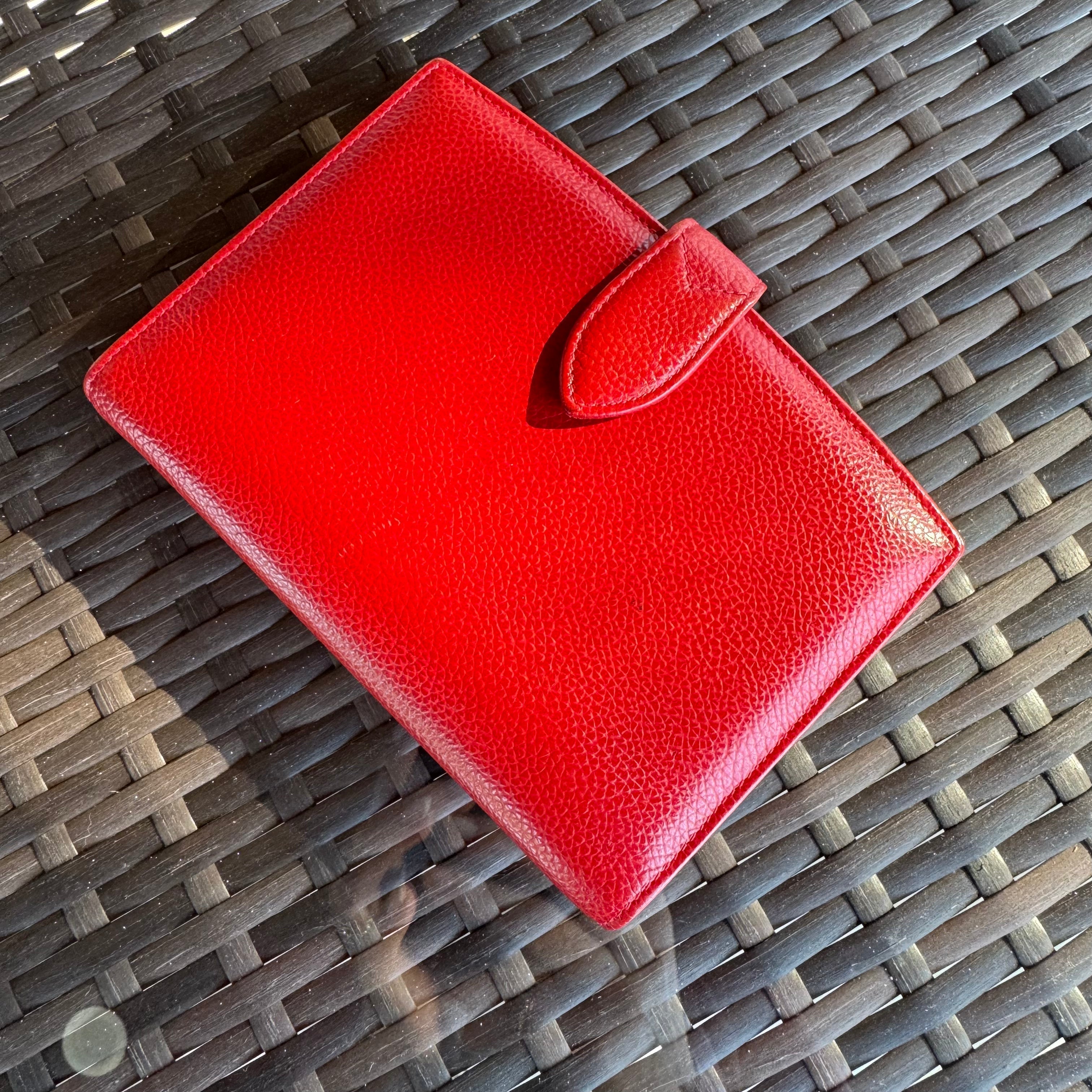 Vintage Coach Red Madison Pocket Organizer 4489🍒❤️🔥