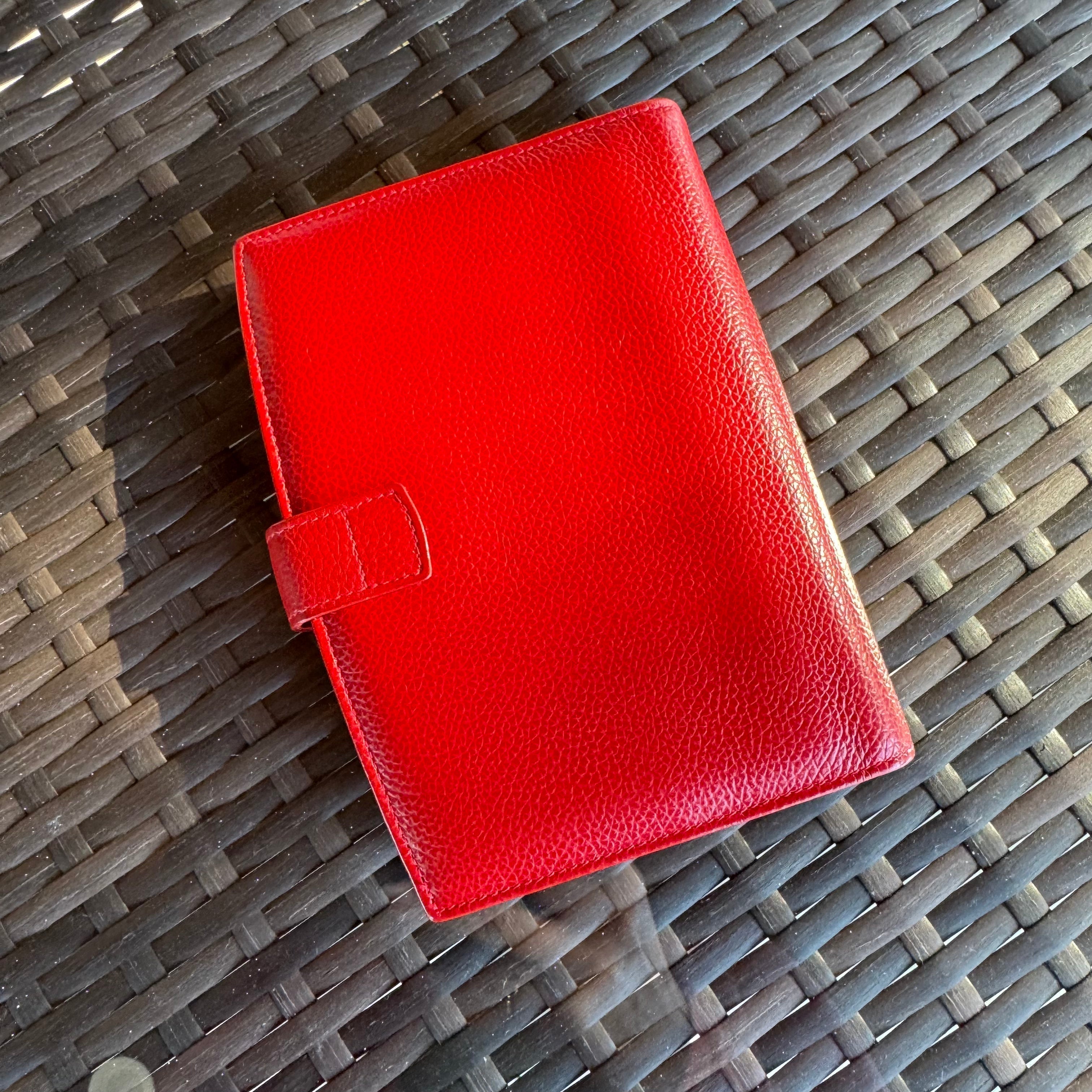 Vintage Coach Red Madison Pocket Organizer 4489🍒❤️🔥