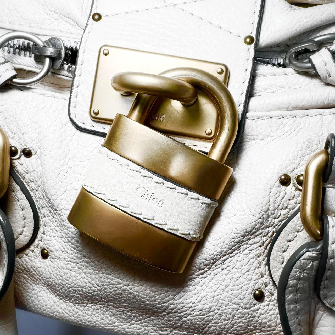 Pre-Owned Chloe Paddington cream/ off white leather🍂✨