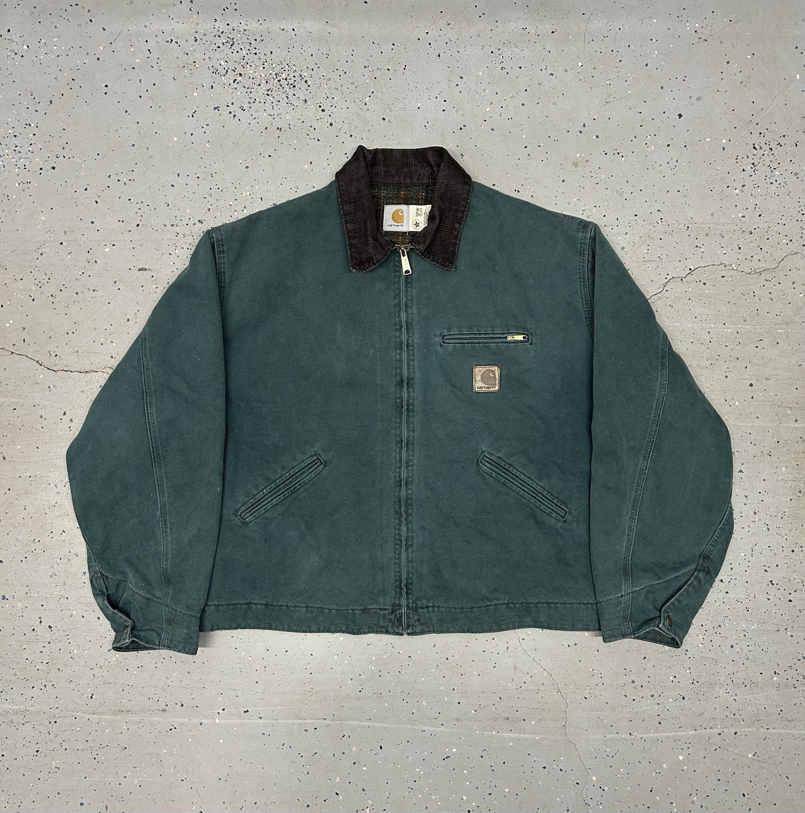 VTG Detroit Carhartt Jacket- Hunter Green- Size 2X-Large