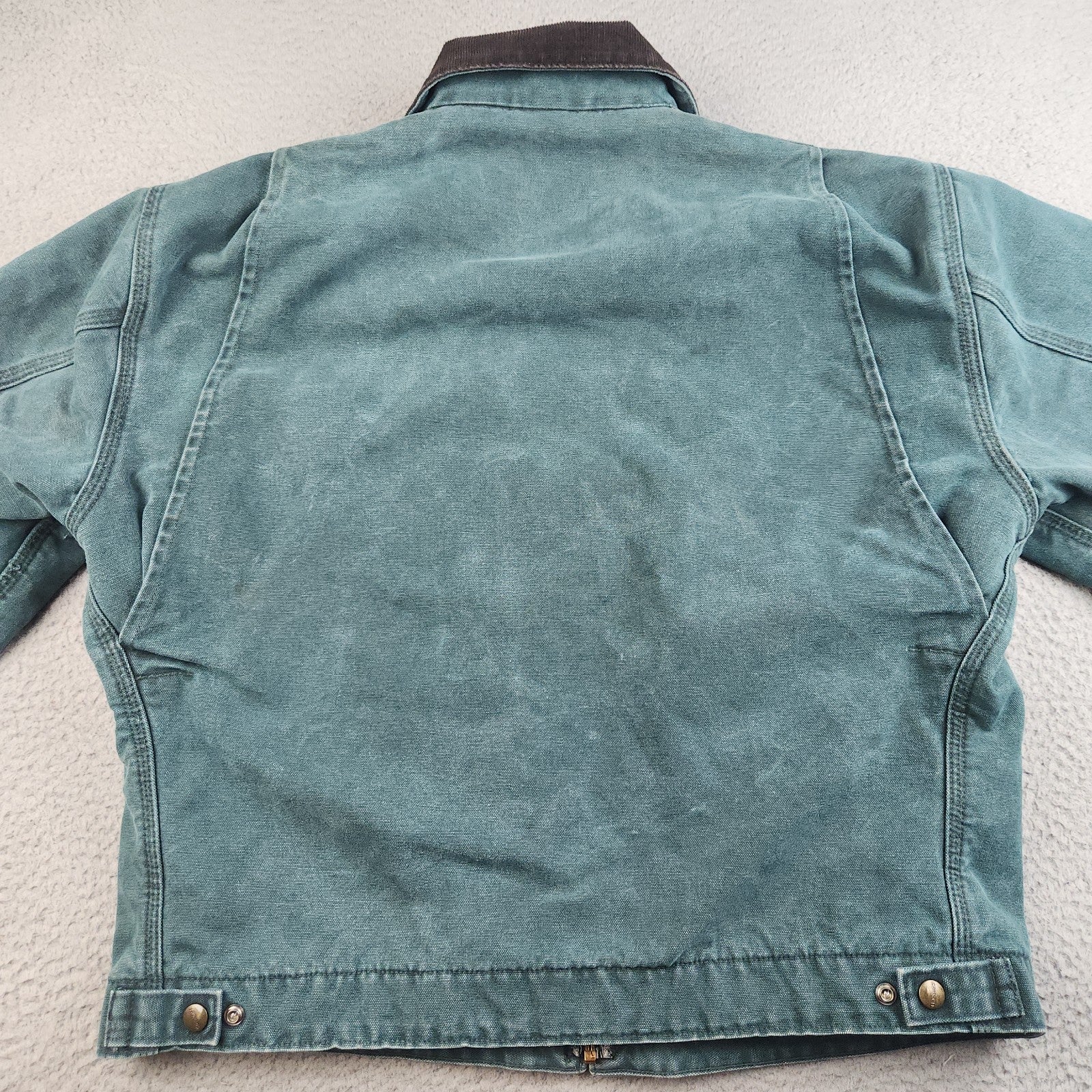 VTG Carhartt Detroit Jacket J43 HTG Hunter Green Large Regular USA Union 1998