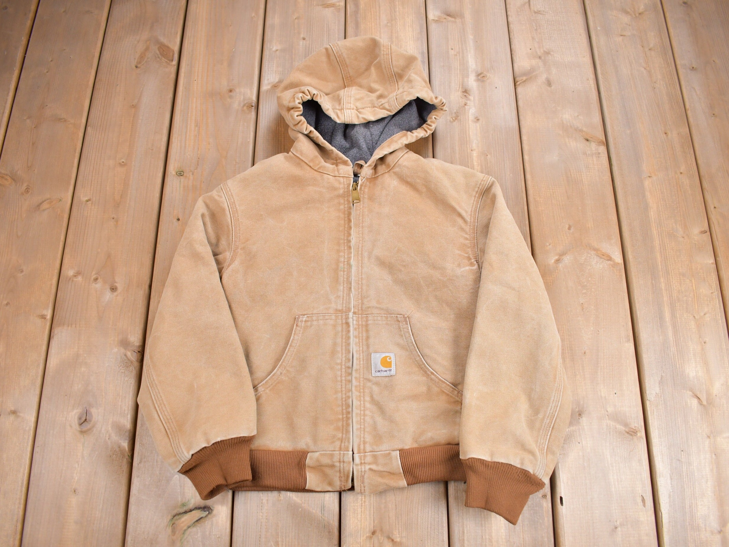 Vintage 1990s Carhartt Toddler Size Work Jacket / Workwear / Newborn Carhartt / 90s / Size M 8 / Baby Carhartt