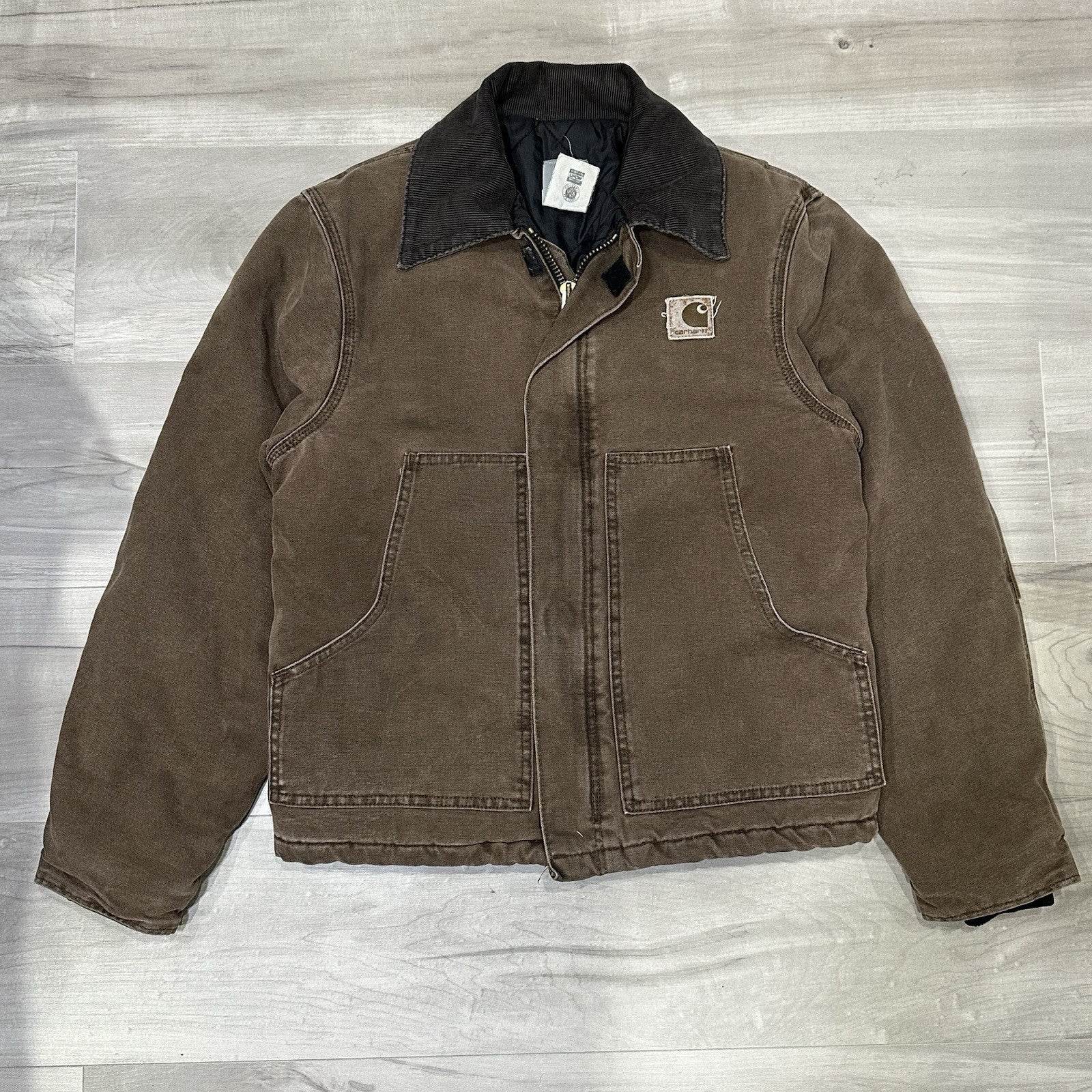 Vintage Carhartt J22 CHT Chestnut Brown Arctic Jacket Size Small
