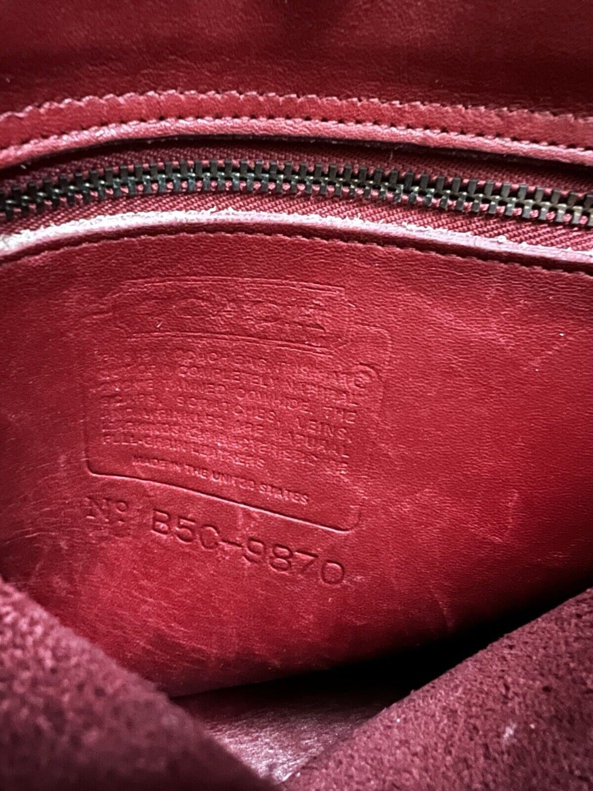 Vintage Coach Purse 9870 Red Leather Court Top Handle Bag Crossbody 🍒❤️🔥