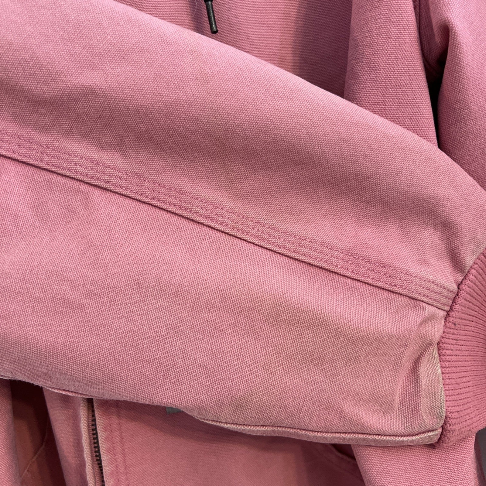 Carhartt Active Jacket Quilt Lined Women’s L WJ130 PKR Pink Rose Hooded Canvas