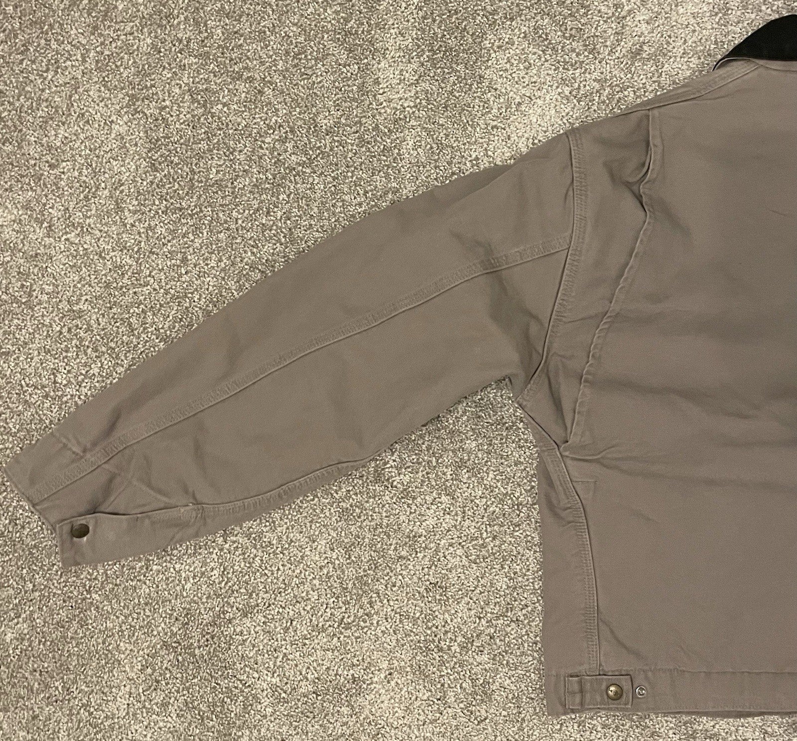 Carhartt Vintage Cement Grey Detroit Jacket J76 CMT Washed Sandstone Duck Large