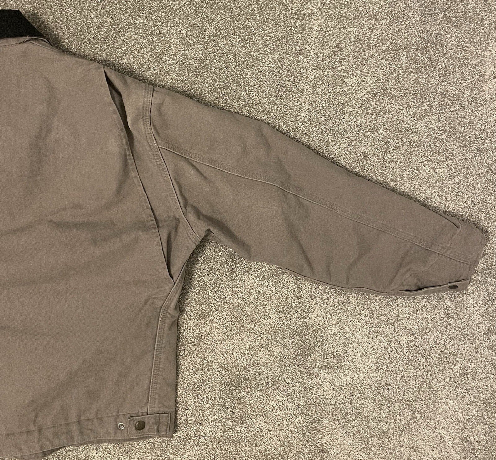 Carhartt Vintage Cement Grey Detroit Jacket J76 CMT Washed Sandstone Duck Large