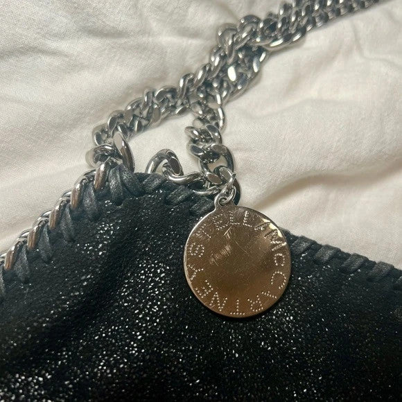 Stella Mccartney Jumbo Falabella Tote Blackš«šŖ»