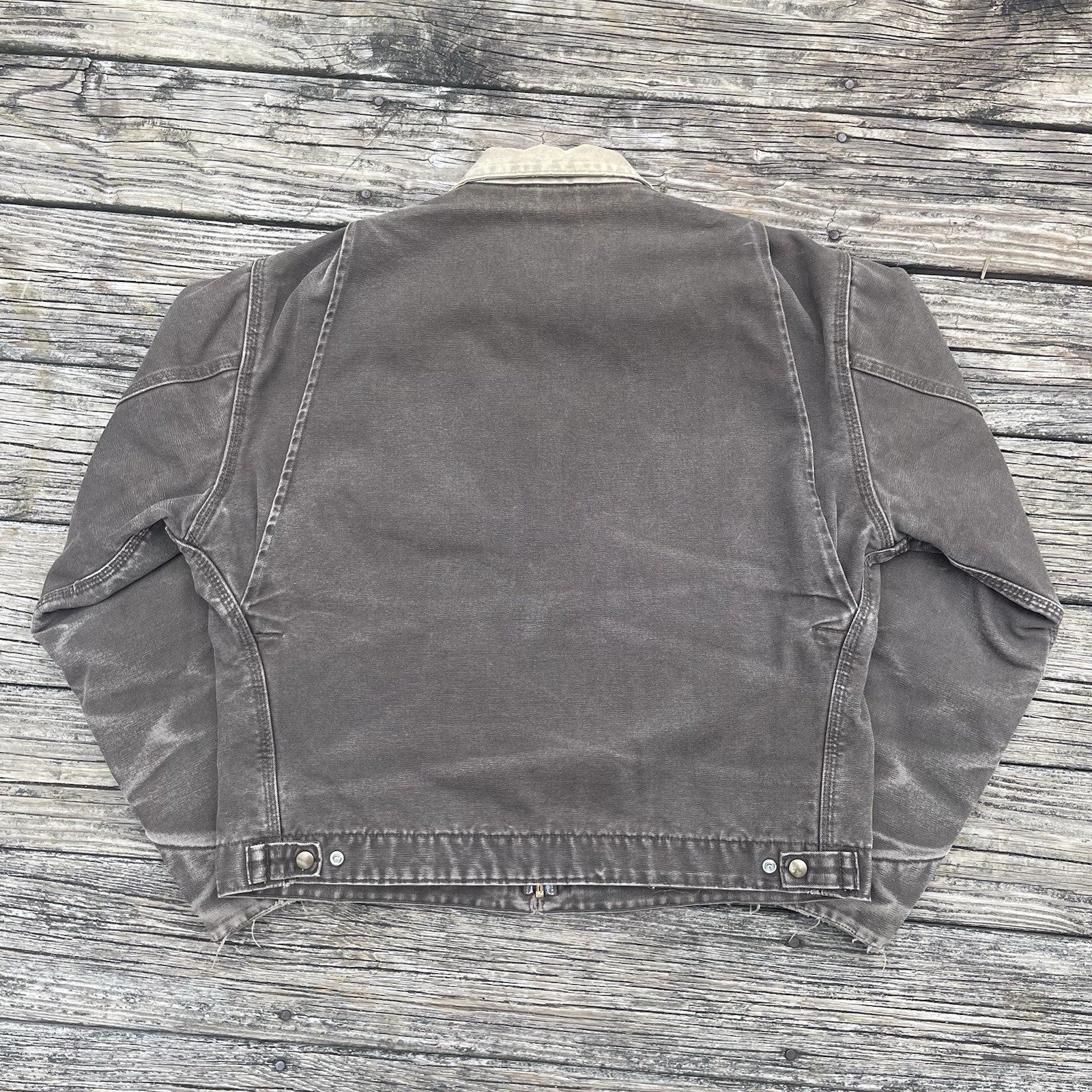 vintage carhartt j97 tmb sandstone detroit jacket in timber size large