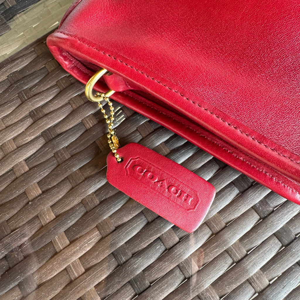 Vintage Coach Red Basic Bag 9455🍎🔥