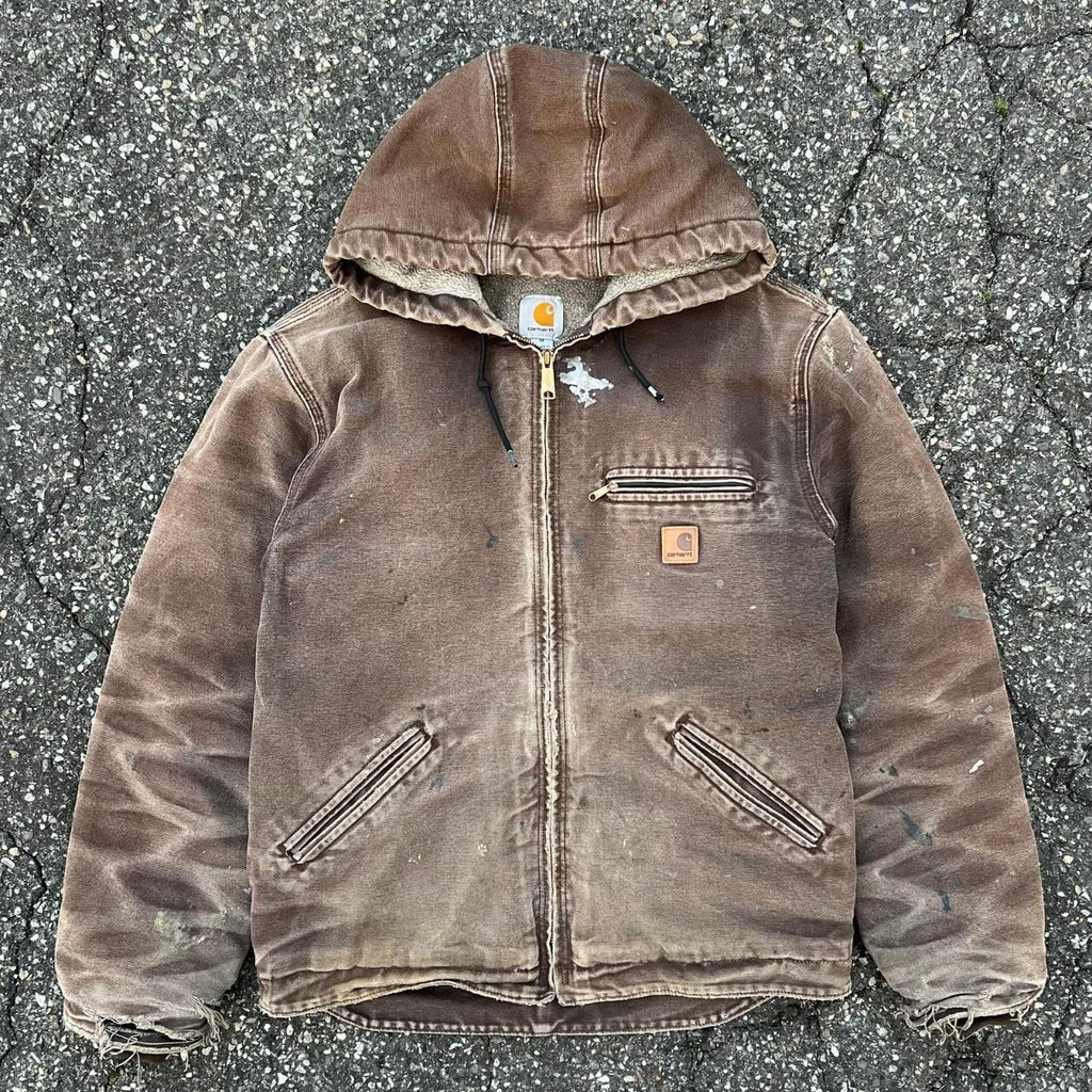 Vintage crazy faded brown j141
