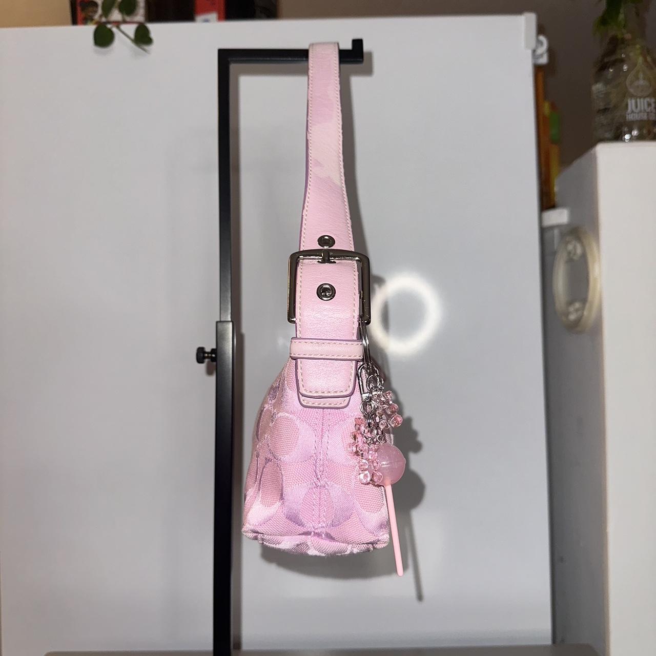 Coach Bubblegum Pink Y2K Demi Baguette🫐🪻