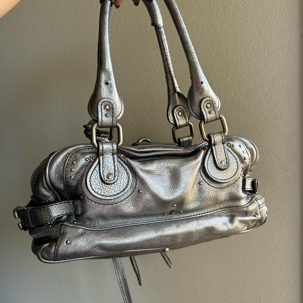 Authentic silver Chloe paddington bag🥬🎄