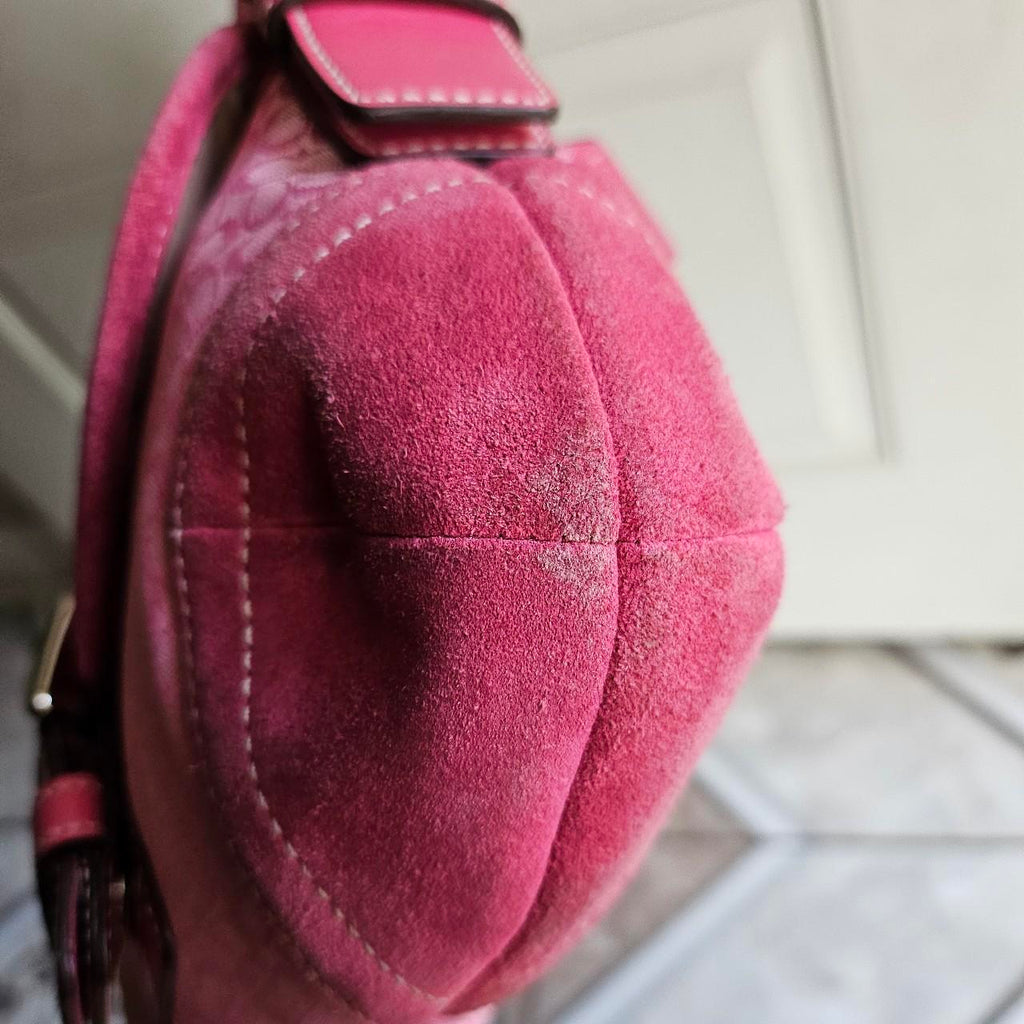 Vintage Coach Mini Soho Buckle Flap Pink Shoulder Purse🌺🩷