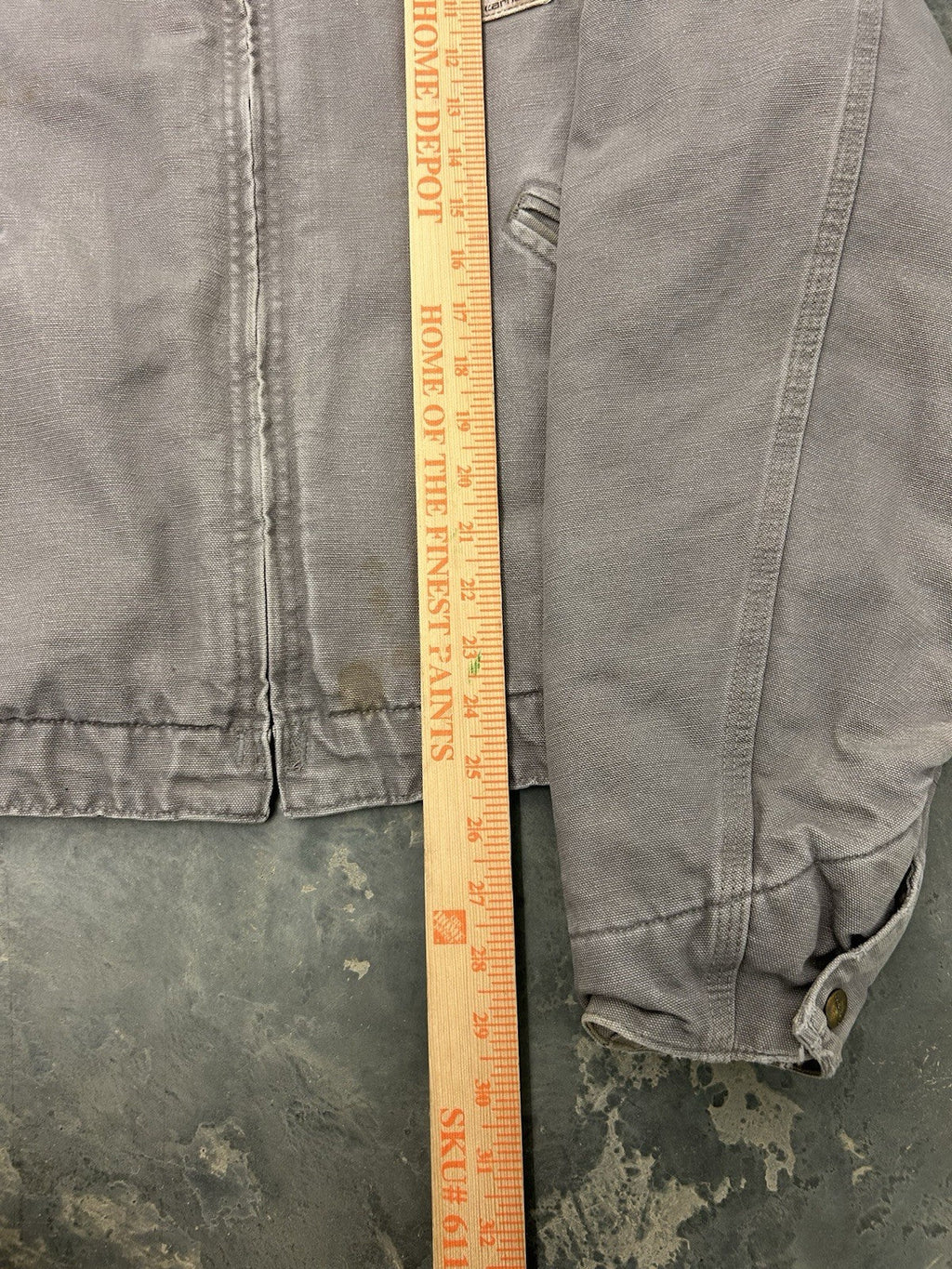 Carhartt Men's Detroit Jacket J64CMT Sand gray Sz Large Made in USA