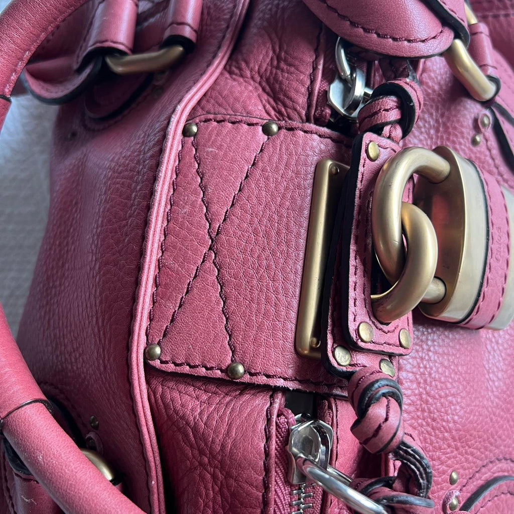 Rare Pink Chloe Paddington Bag With Gold Hardware🍒❤️‍🔥