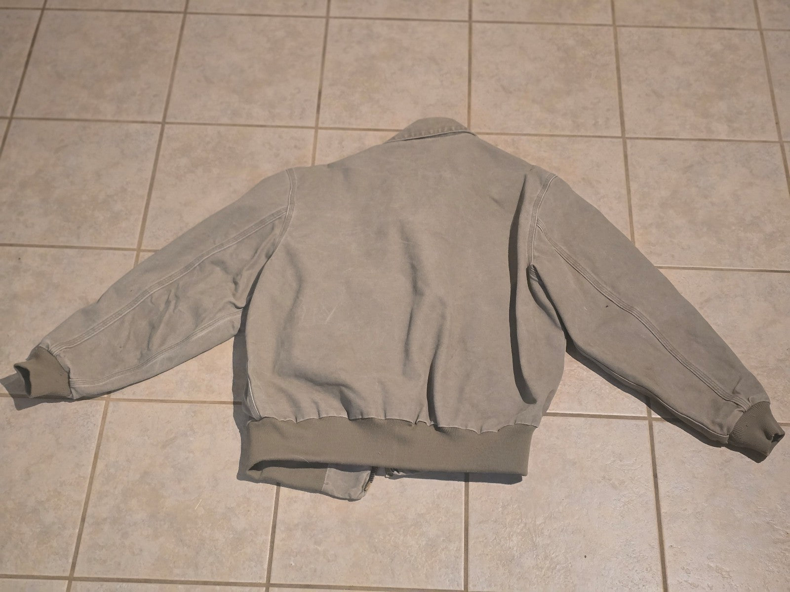 Vintage Carhartt Mens Work Jacket Large Y2K J102 Desert Distress Santa Fe Canvas