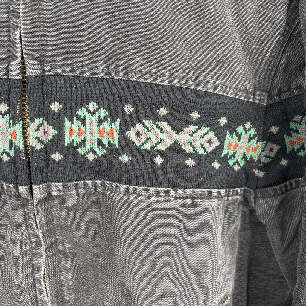 Vintage Carhartt Quilted Santa Fe Southwest Jacket “Black Aztec” JQ0405