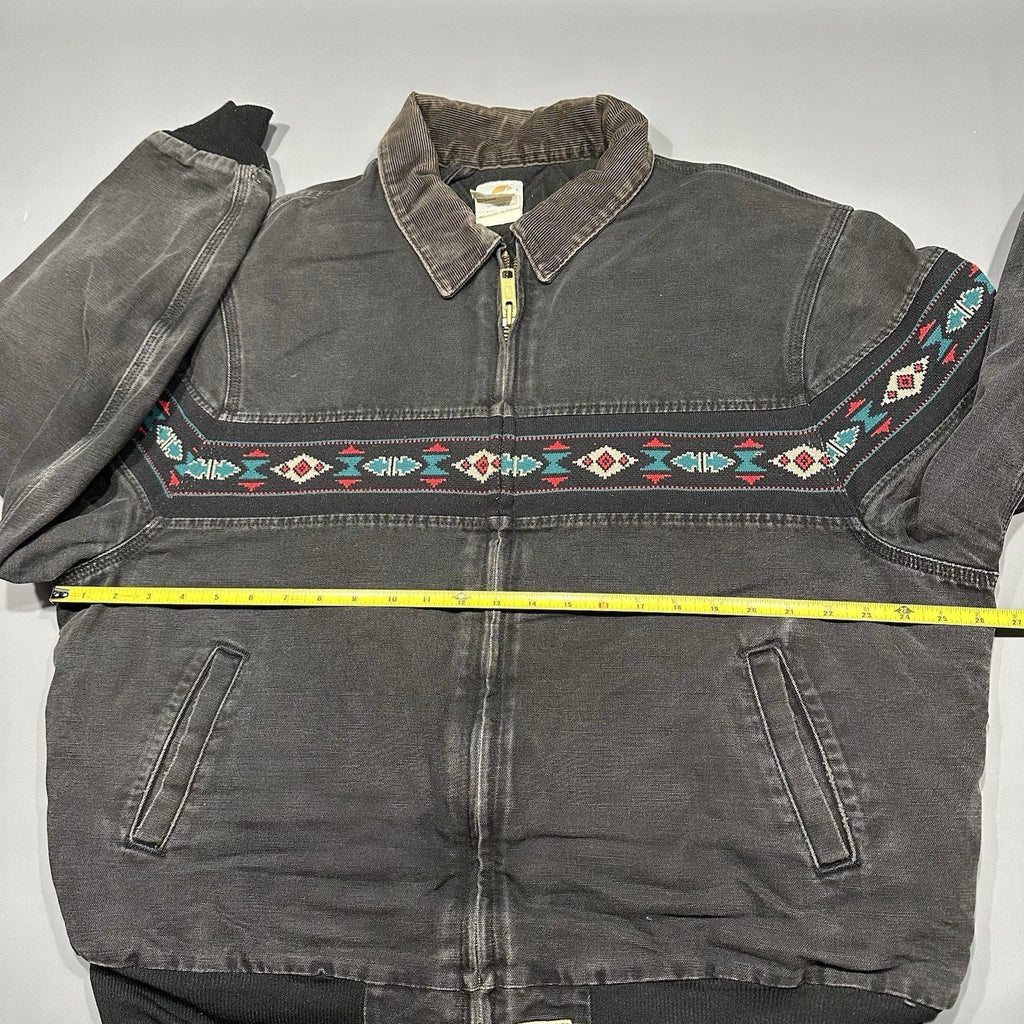 Vintage 1999 Southwestern Aztec Print Santa Fe Carhartt Jacket 2XL Fits XL