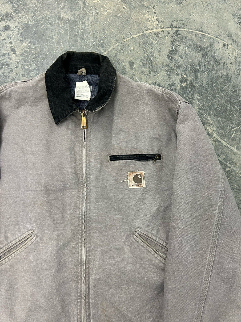 Carhartt Men's Detroit Jacket J64CMT Sand gray Sz Large Made in USA
