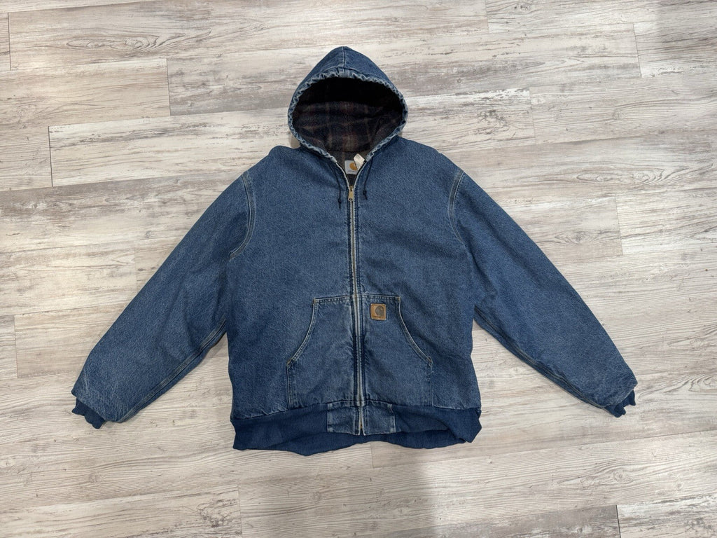 RARE Carhartt Jacket Men’s XL Tall Hooded Denim Asap Rocky
