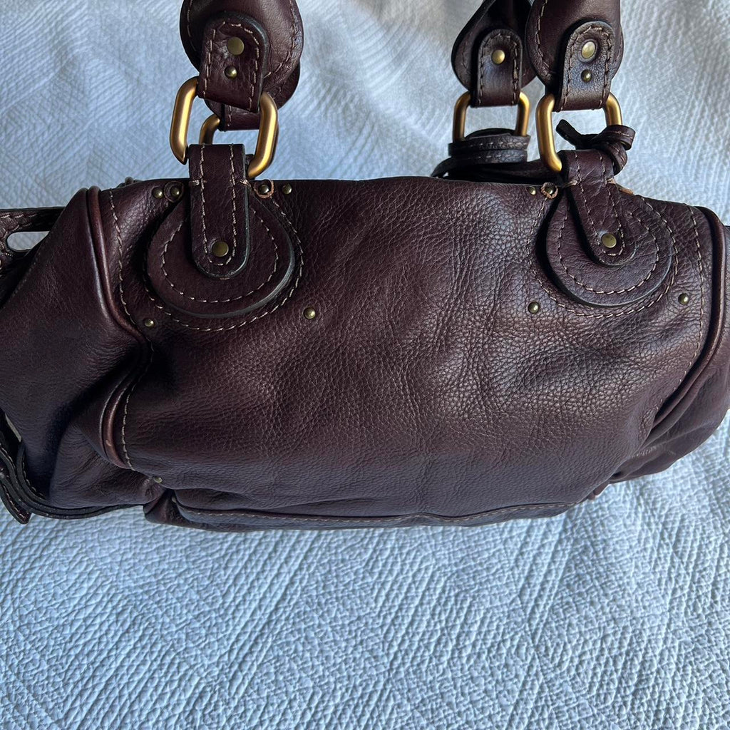 Brown Chloe Paddington Bag With Gold Hardware🤎🌆