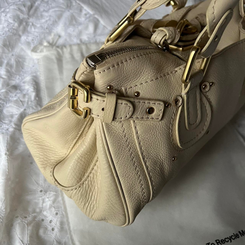 Authentic Cream Chloe Paddington Bag With Gold Hardware✨🔥