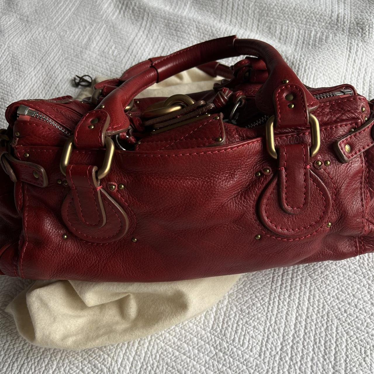 Gorgeous Red Chloe Paddington Bag With Gold Hardware🍒❤️‍🔥