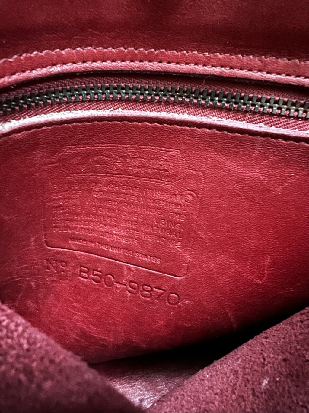 Vintage Coach Purse 9870 Red Leather Court Top Handle Bag Crossbody 🍒❤️‍🔥