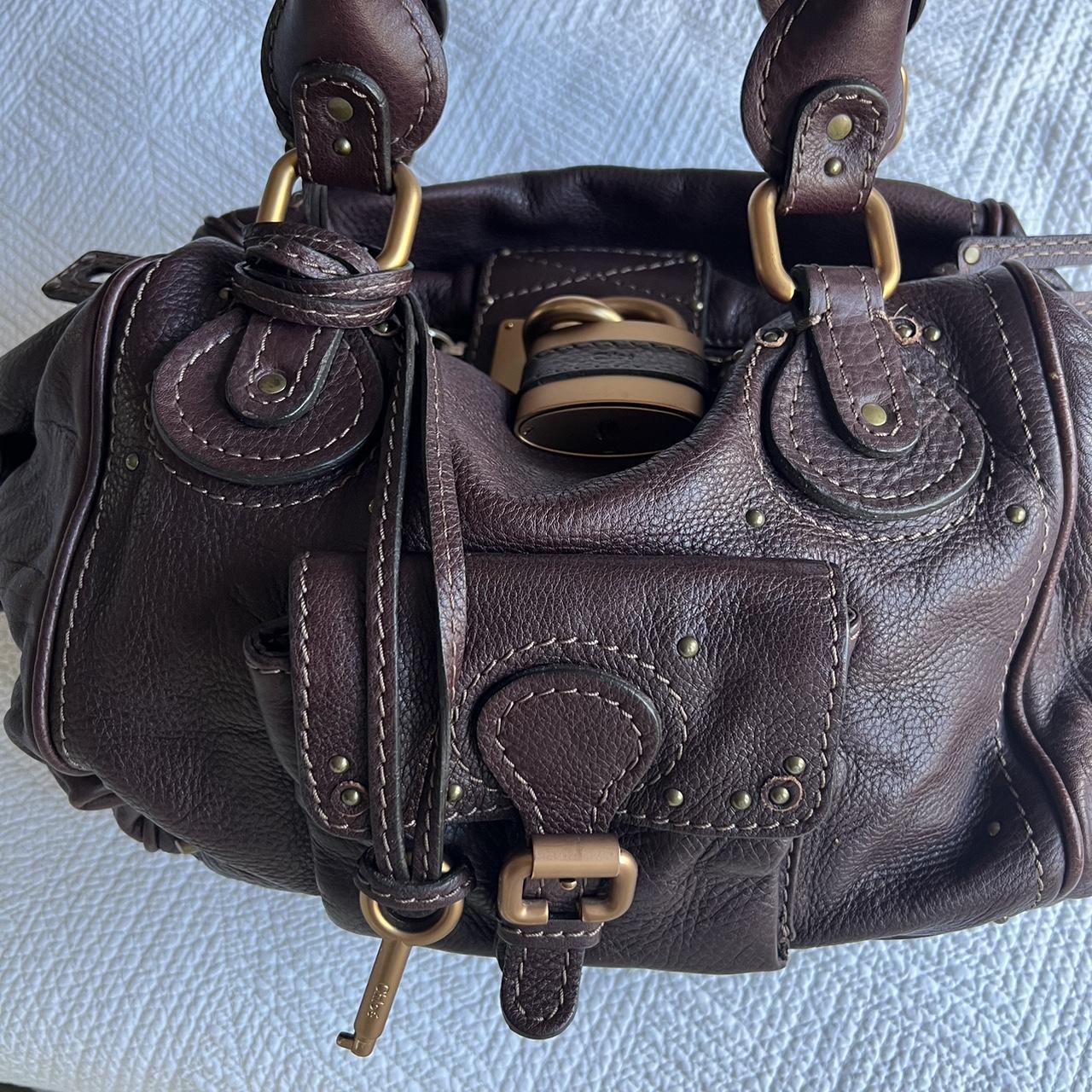 Brown Chloe Paddington Bag With Gold Hardware🤎🌆